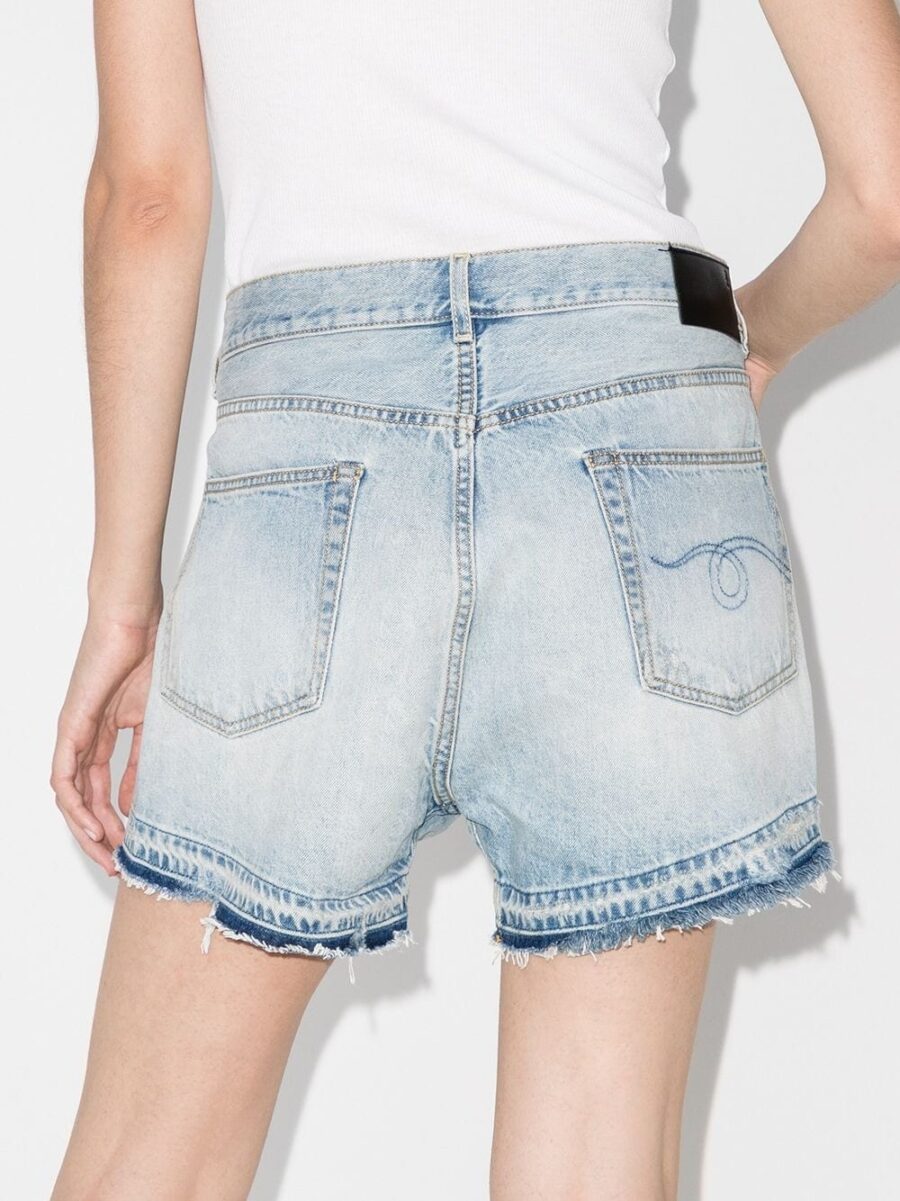 Crossover Denim Shorts - Image 3