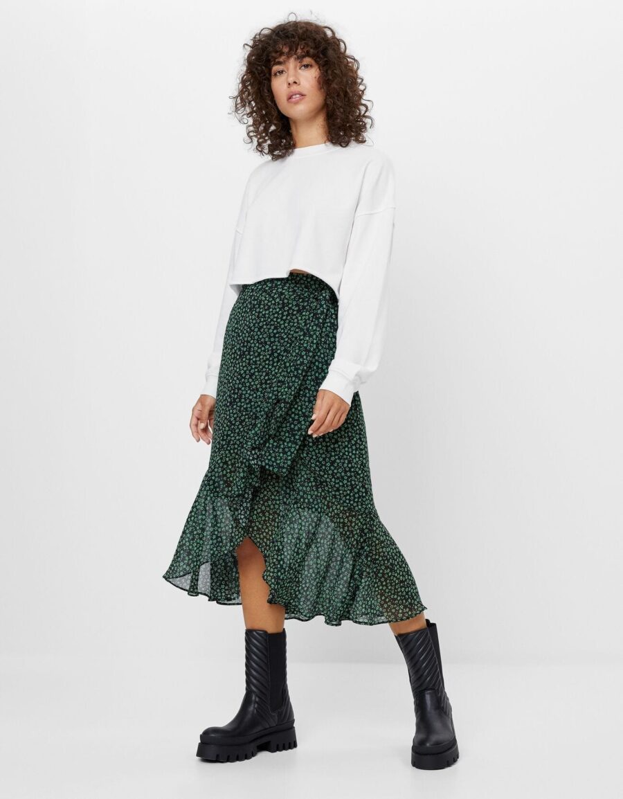 Floral Midi Skirt - Image 4