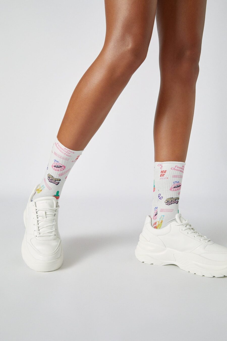 White Sports Socks