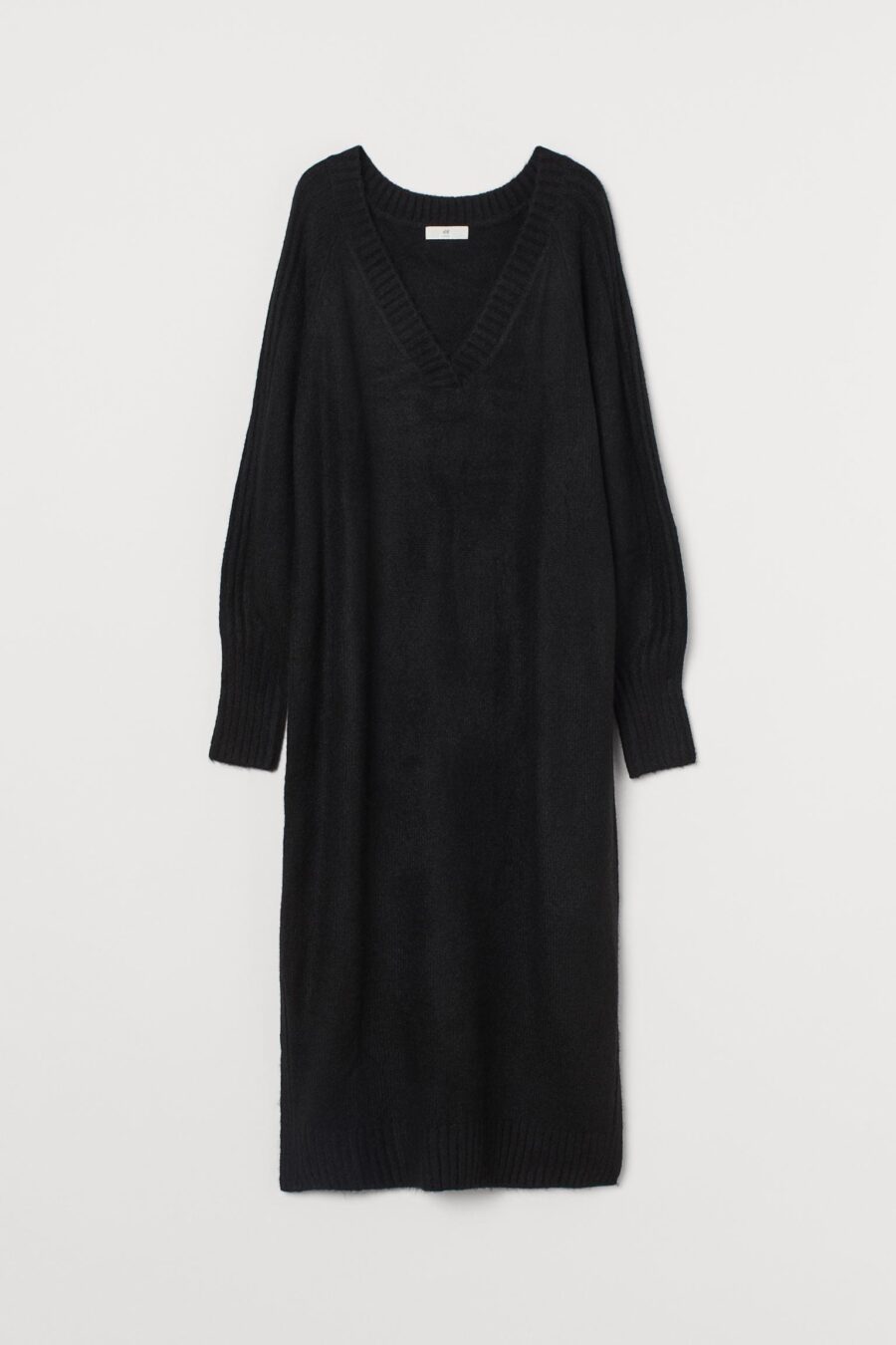 Long Black Knitter Dress - Image 4